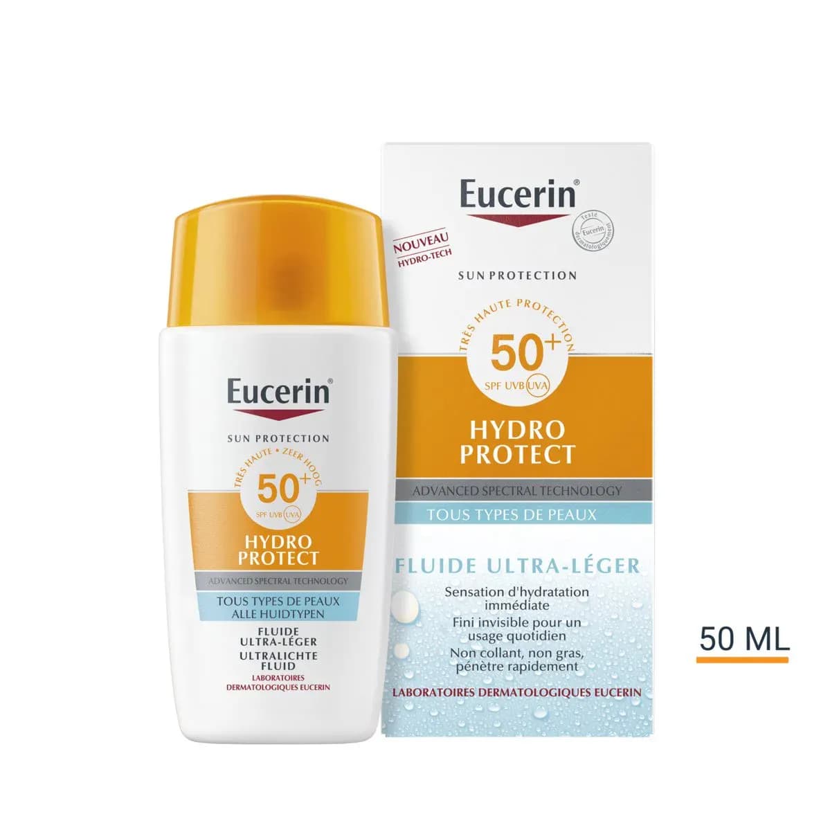 Eucerin Fluide Solaire Ultra-leger Hydro Protect Spf50+
