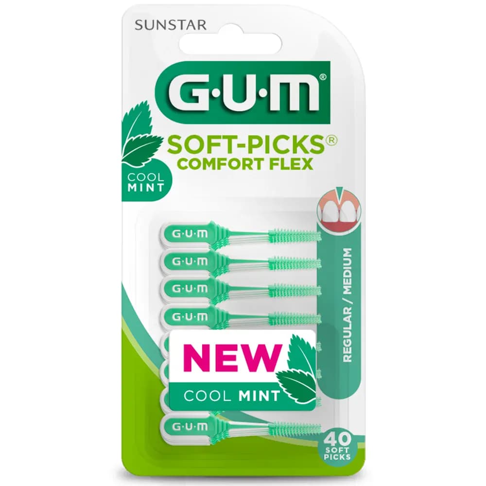 Gum Brossette Interdentaire Soft Picks Confort Flex Medium Menthe 670