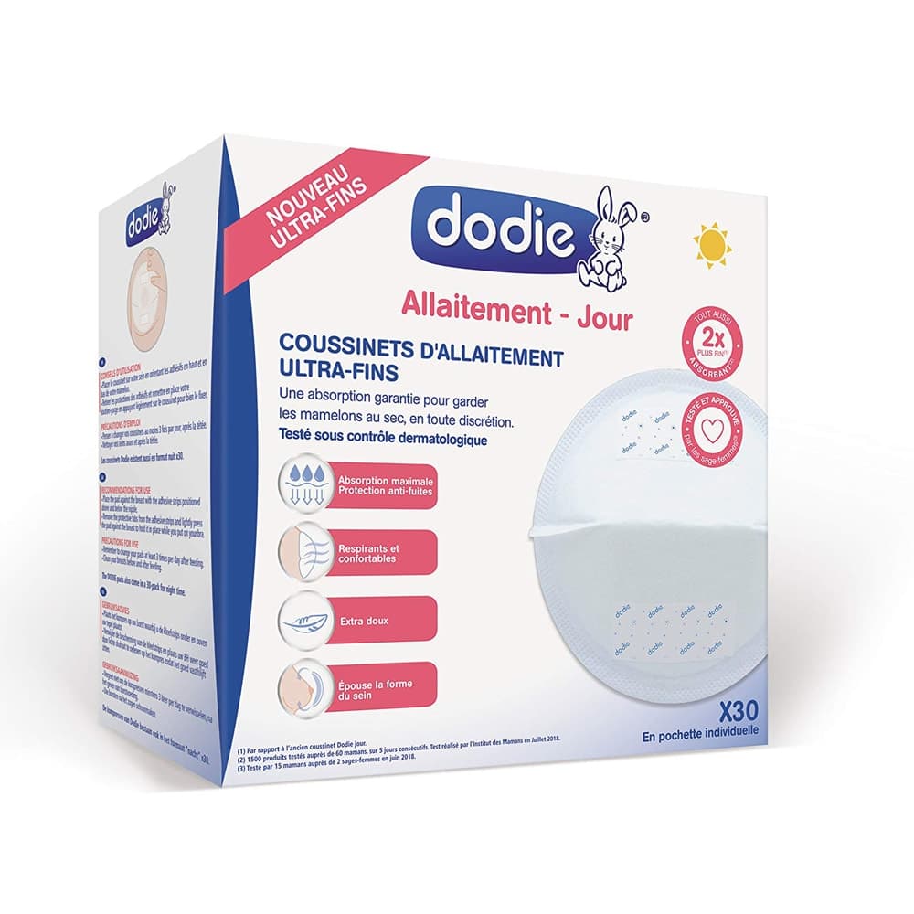 Dodie Coussinets D'allaitement Jour Ultra Fins 30 Pieces