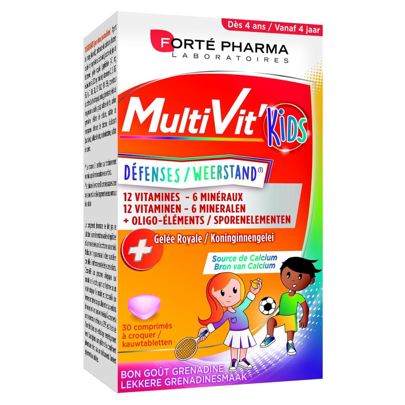 Forte Pharma Multivit'kids Defenses 30 Comprimes A Croquer