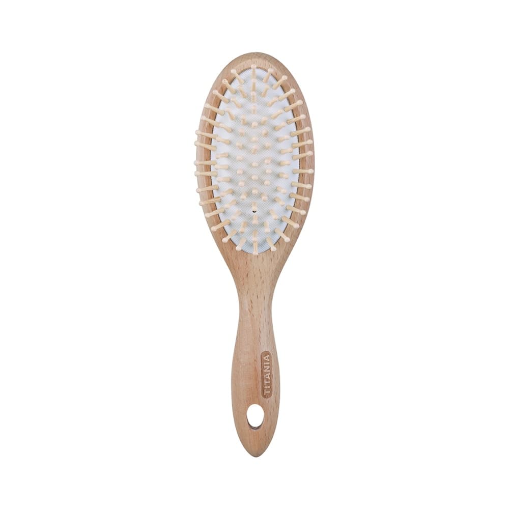Titania Brosse Pneumatique Nature Hetre 22,5CM 2872