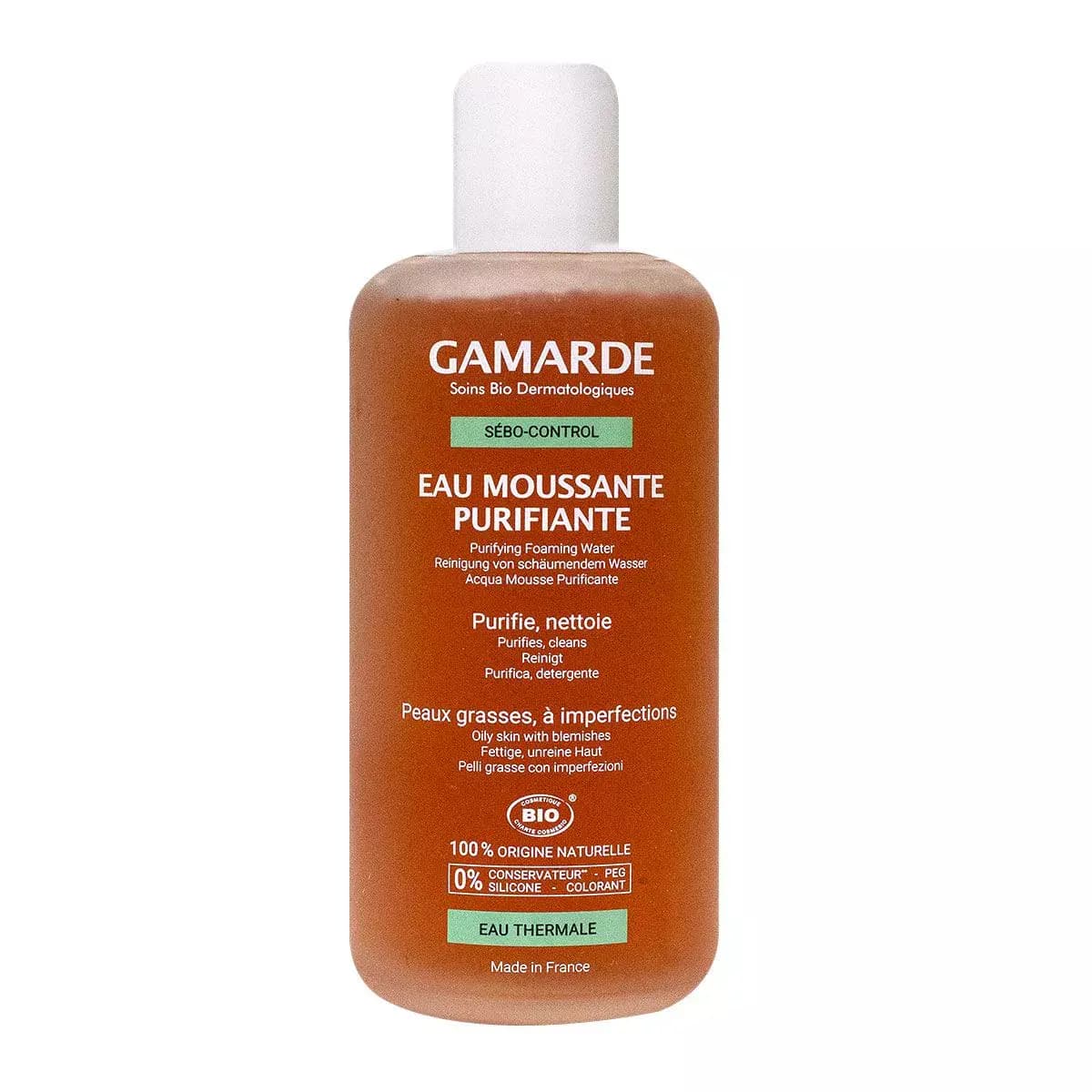 Gamarde Sebo-control Eau Moussante Purifiante Bio 200 ML
