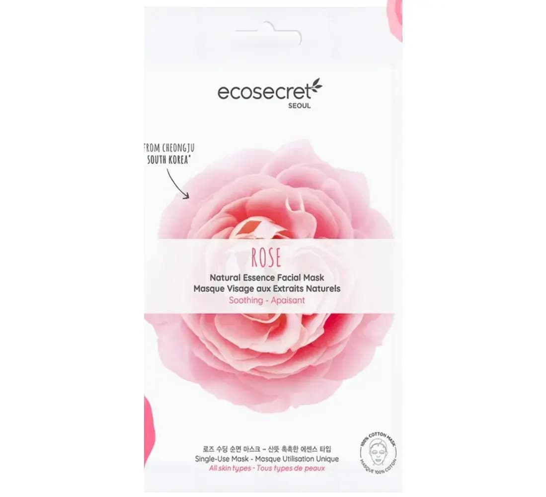 Eco Secret Masque Visage Apaisant Aux Extraits Naturels De Rose 20ml