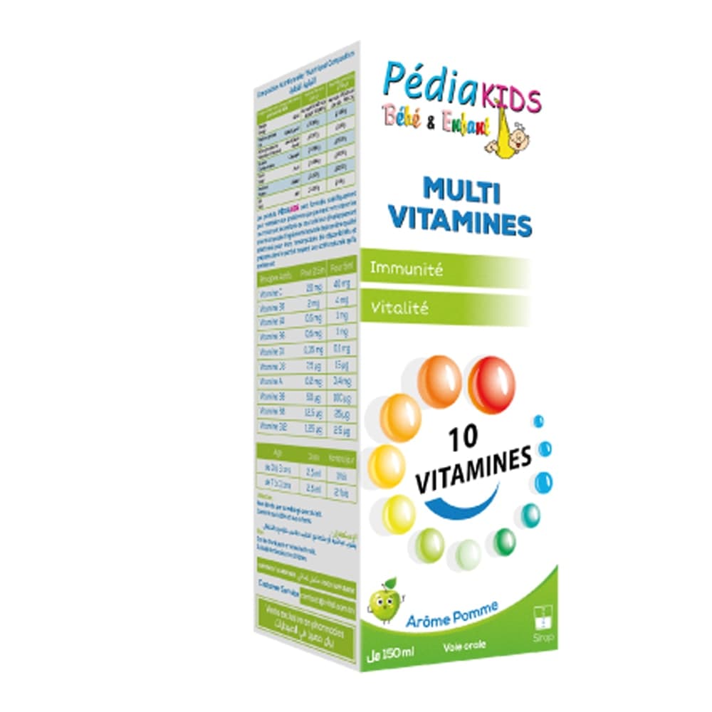 Pediakids Multi Vitamines Pomme 150 ML