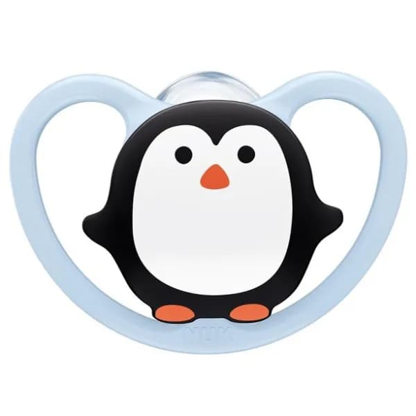 Nuk Sucette Space Penguin Avec Boite 0-6 Mois