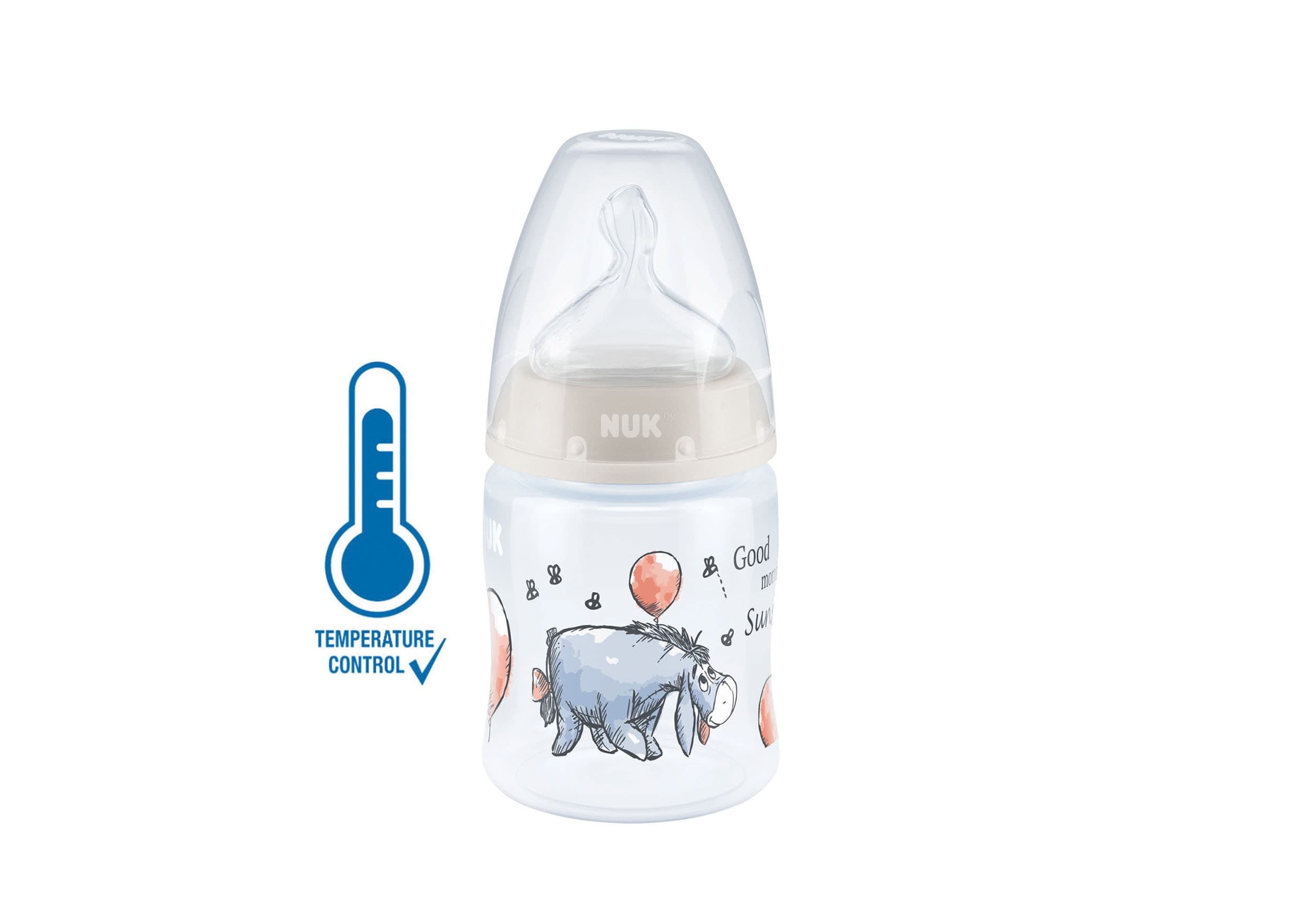 Nuk Biberon First Choice + Winnie 150ml Bleu