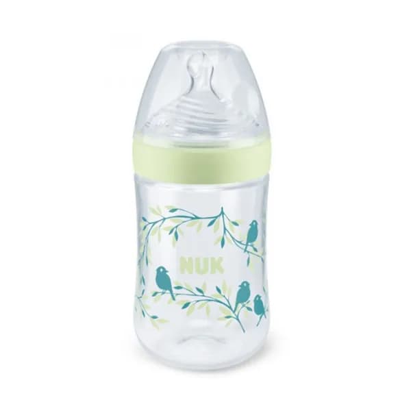 Nuk Biberon Nature Sense Avec Temperature Control En Vert 260ml
