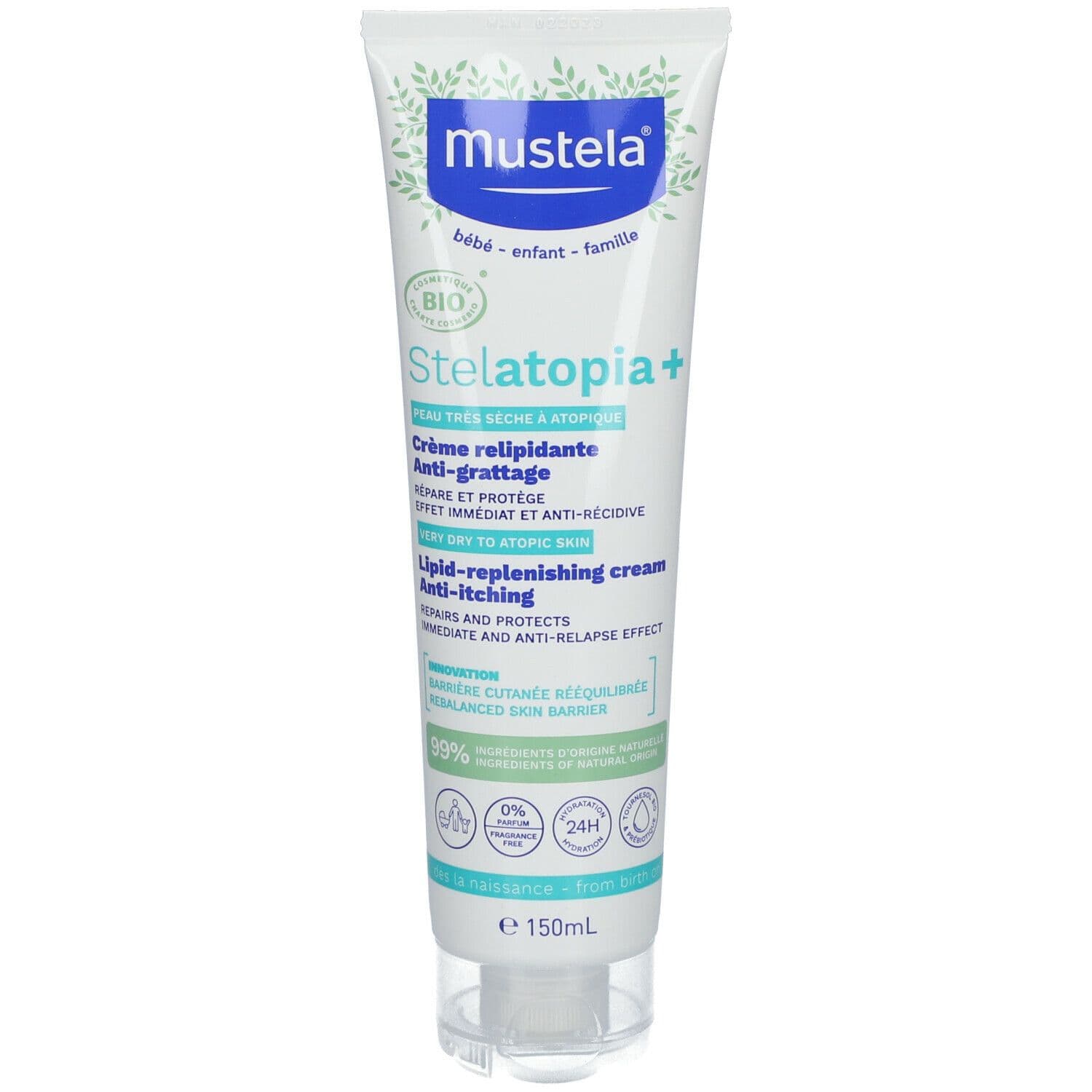 Mustela Stelatopia+ Creme Relipidante Anti-grattage Bio 150ml