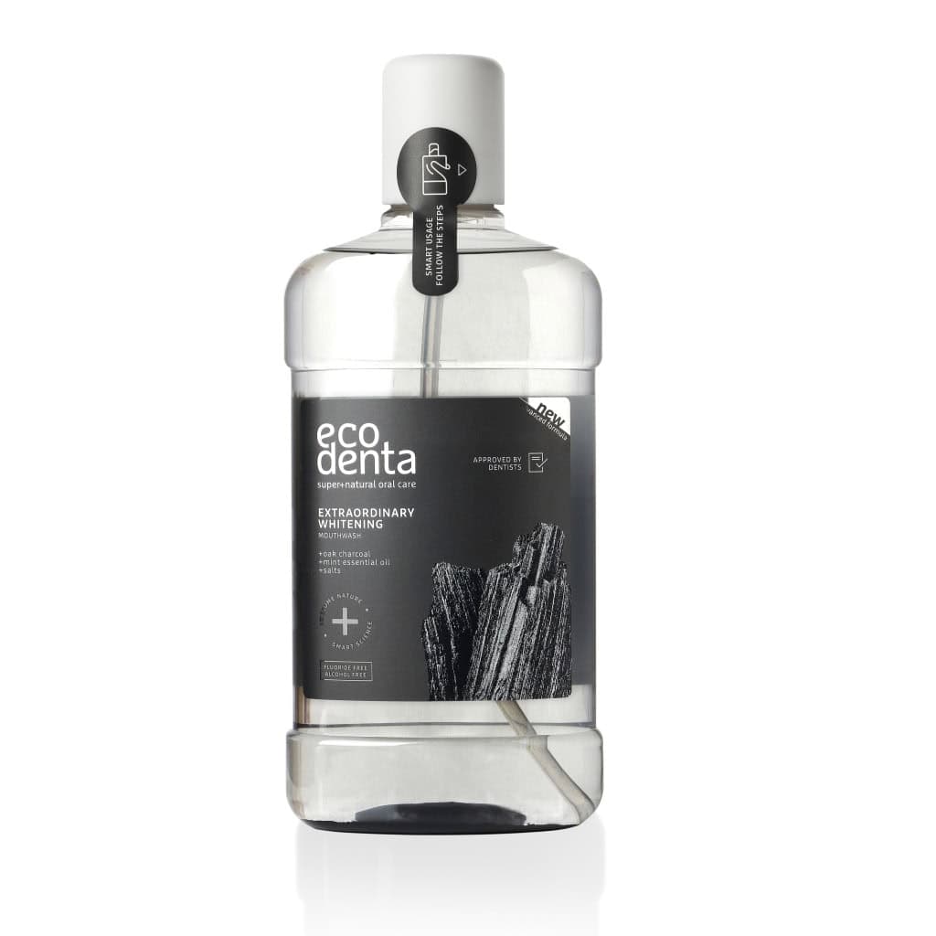 Ecodenta Bain De Bouche Expert Noir Blanchissant Charbon 500ml