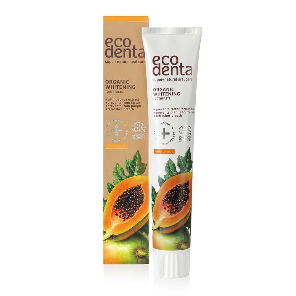 Ecodenta Dentifrice Bio Blanchissant A La Papaye 75ml