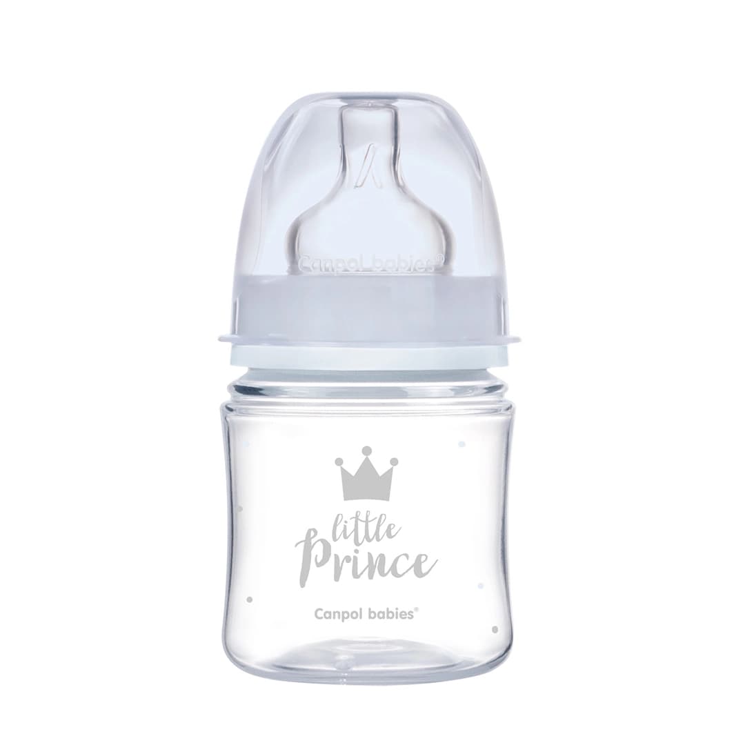 Canpol Babies Biberon Anti Colique Col Large Royal 120ml Royal Baby Bleu 35/233