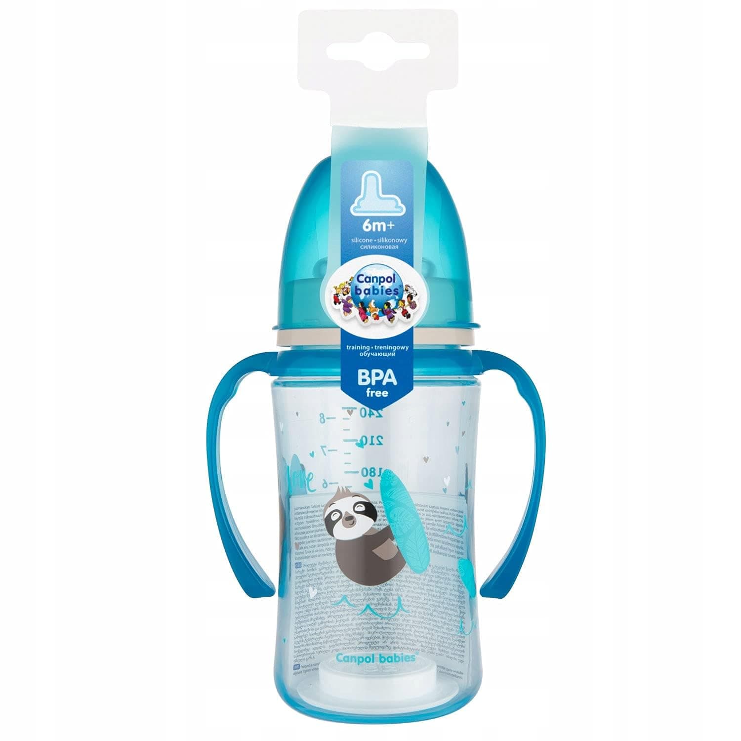 Canpol Babies Tasse 240ML Exotic Animals Bleu 35/208