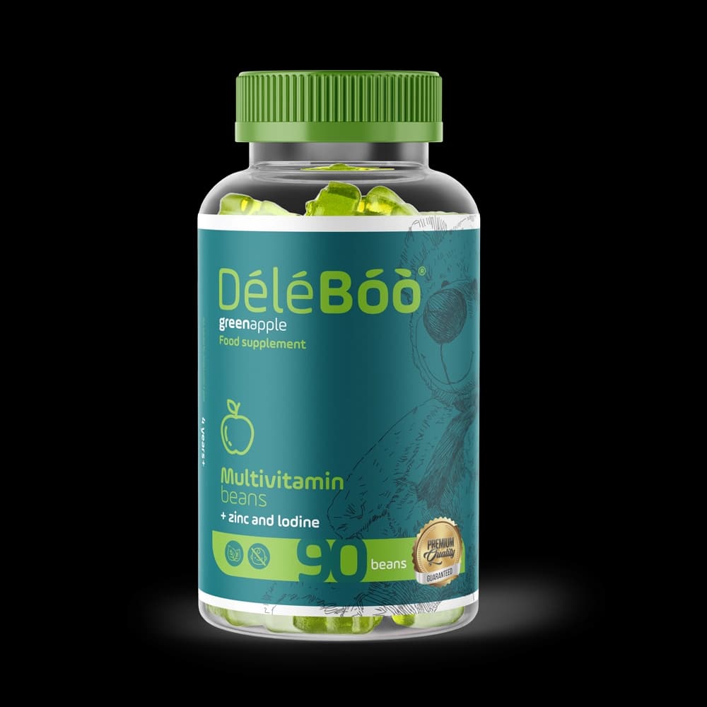 Deleboo Multivitamines Zinc+iodine Pomme 90 Beans
