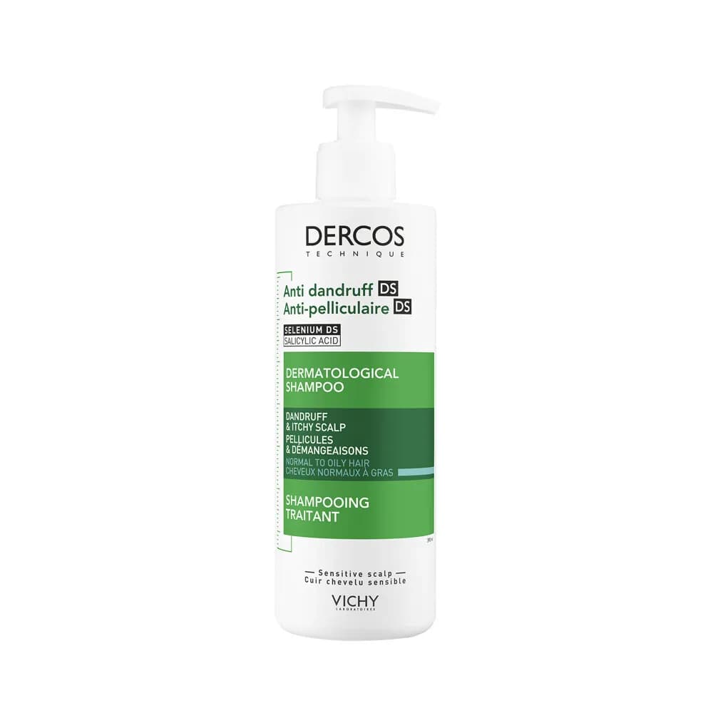 Vichy Dercos Shampoing Traitant Anti-pelliculaire Cheveux Normaux A Gras 390ml