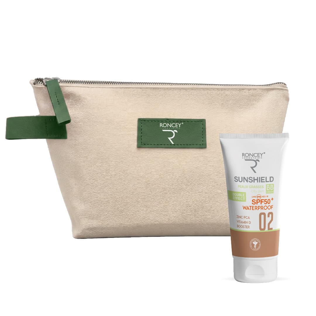 Roncey Ecran Sunshield Waterproof Peau Grasse Spf50+ Teinte 02 50ml