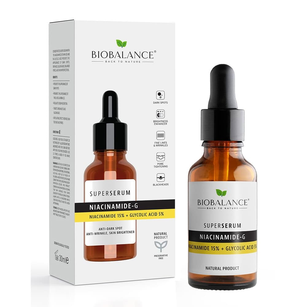 Biobalance Serum G-super Niacinamide 15% + Acide Glycolique 5% 30ml