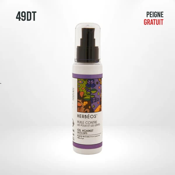 Herbeos Huile Contre Les Poux Et Les Lentes 100ml