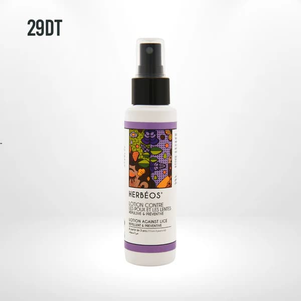 Herbeos Lotion Repulsive Et Preventive Contre Les Poux Et Les Lentes 100ml