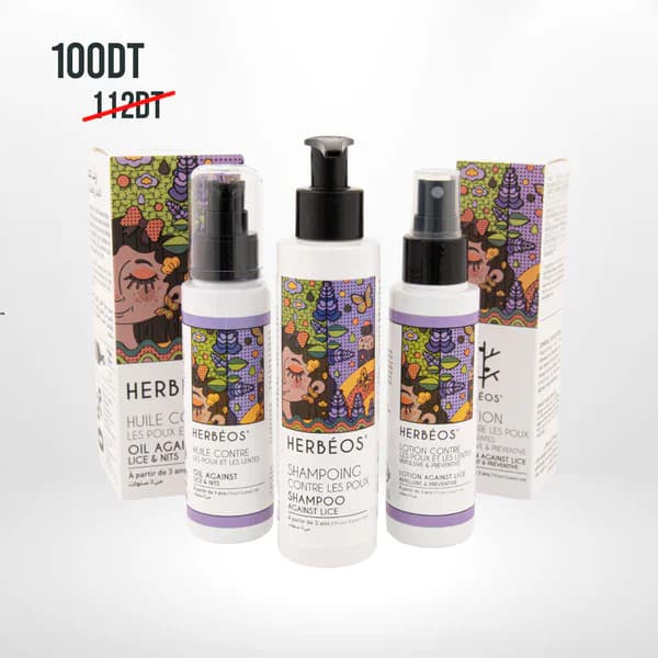 Herbeos Pack Complet Contre Les Poux Et Les Lentes