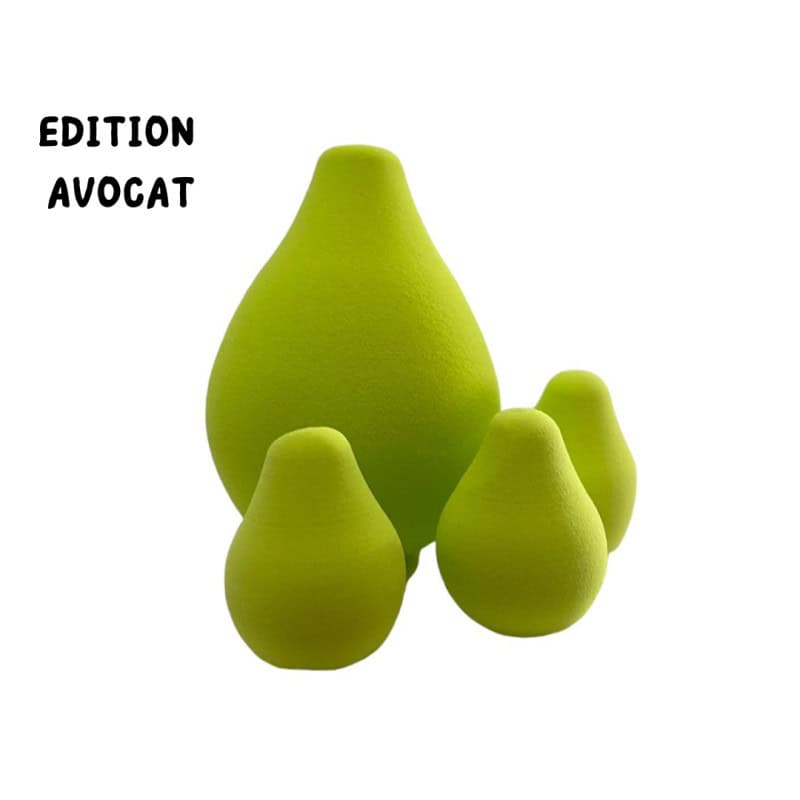 Azal Lot De 4 Eponges Fruit Edition Avocat
