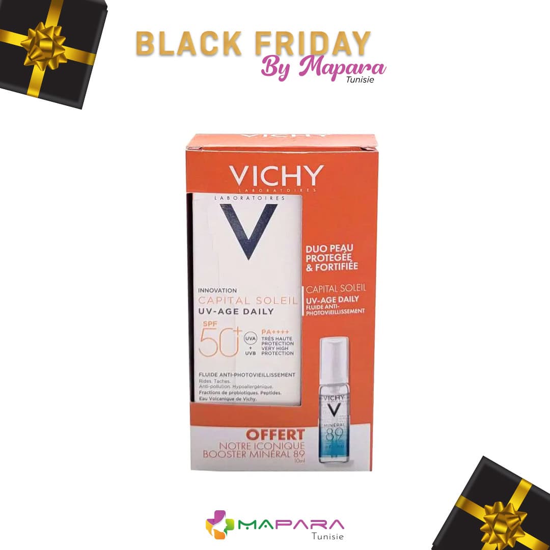 Vichy Pack Capital Soleil Uv-age Daily Teinte Spf50+