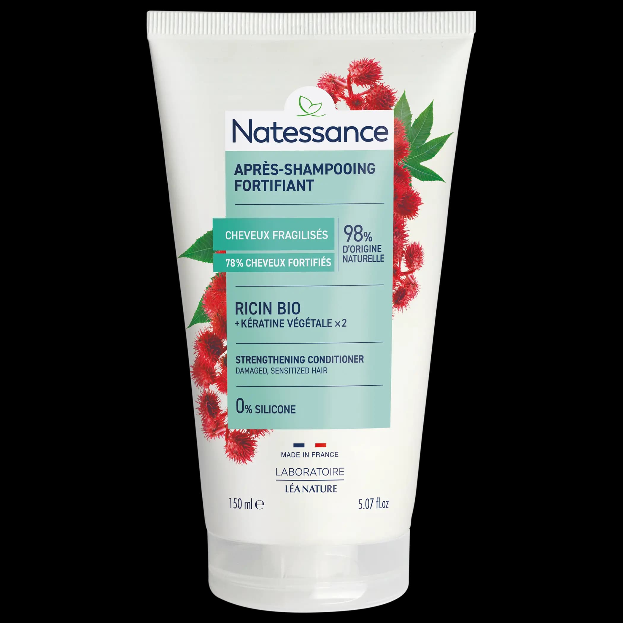 Natessance Apres-shampooing Fortifiant Ricin Et Keratine 150ml