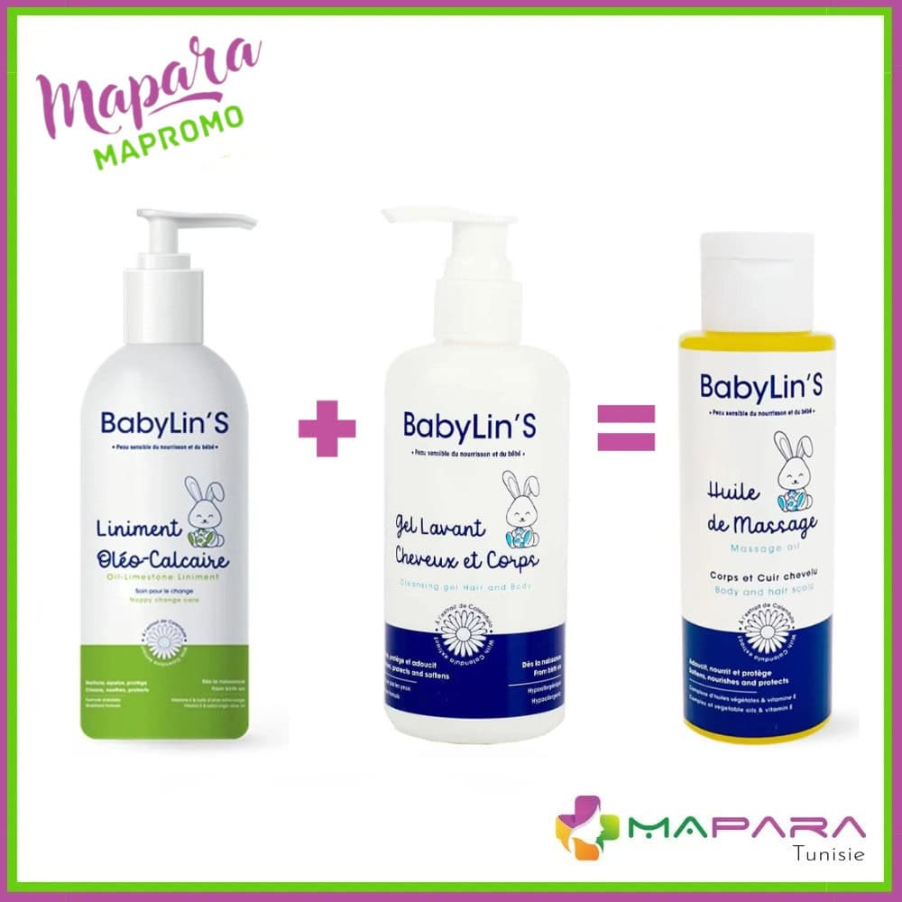 Babylins Pack Soin Bebe + Huile De Massage Offerte