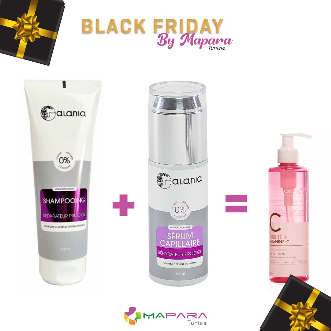 Alania Pack Reparation Capillaire + Nettoyant Visage Offert 150ml