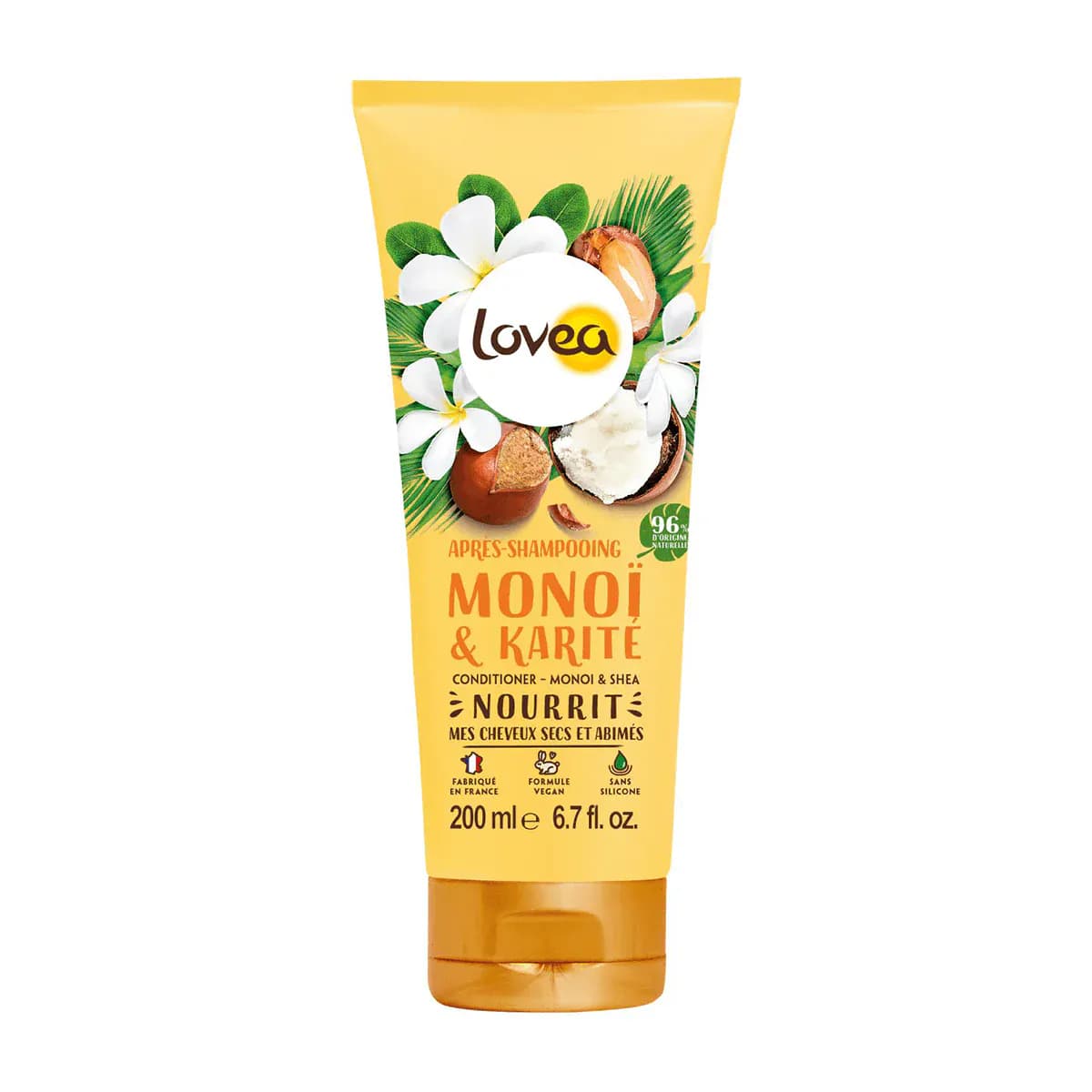 Lovea Apres-shampooing Cheveux Secs Au Monoi Et Karite 200ml