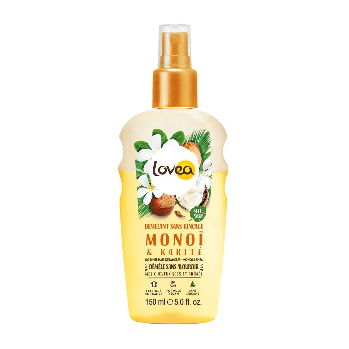 Lovea Monoi Et Karite Demelant Sans Rincage 150ml