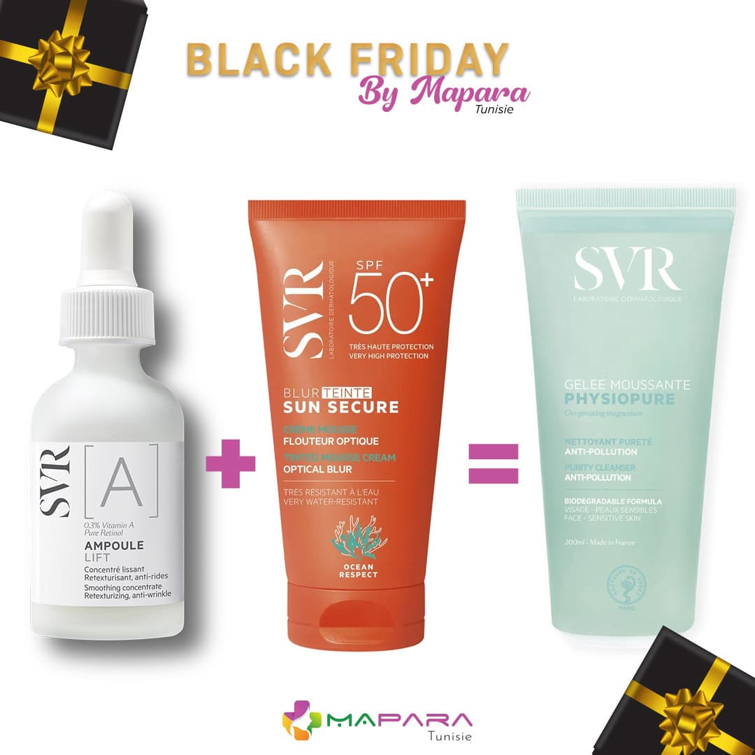SVR Pack Anti-age Expert Et Protection Teintee + Nettoyant 200ml Offert