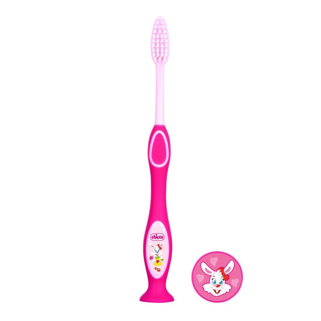 Chicco Brosse A Dents Pour Enfants 3-6 Ans Rose