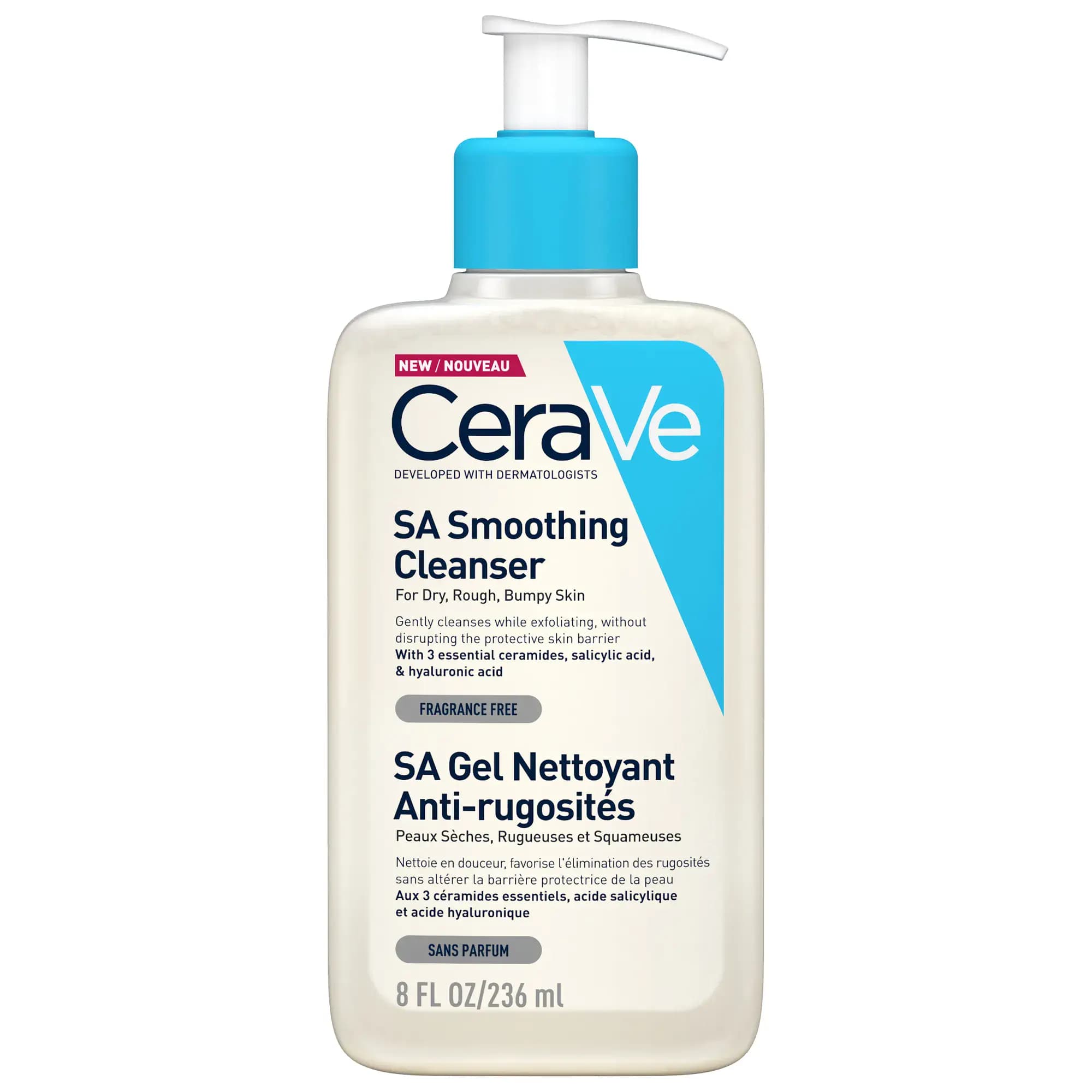 Cerave Sa GEL Nettoyant Anti-rugosites 236ml