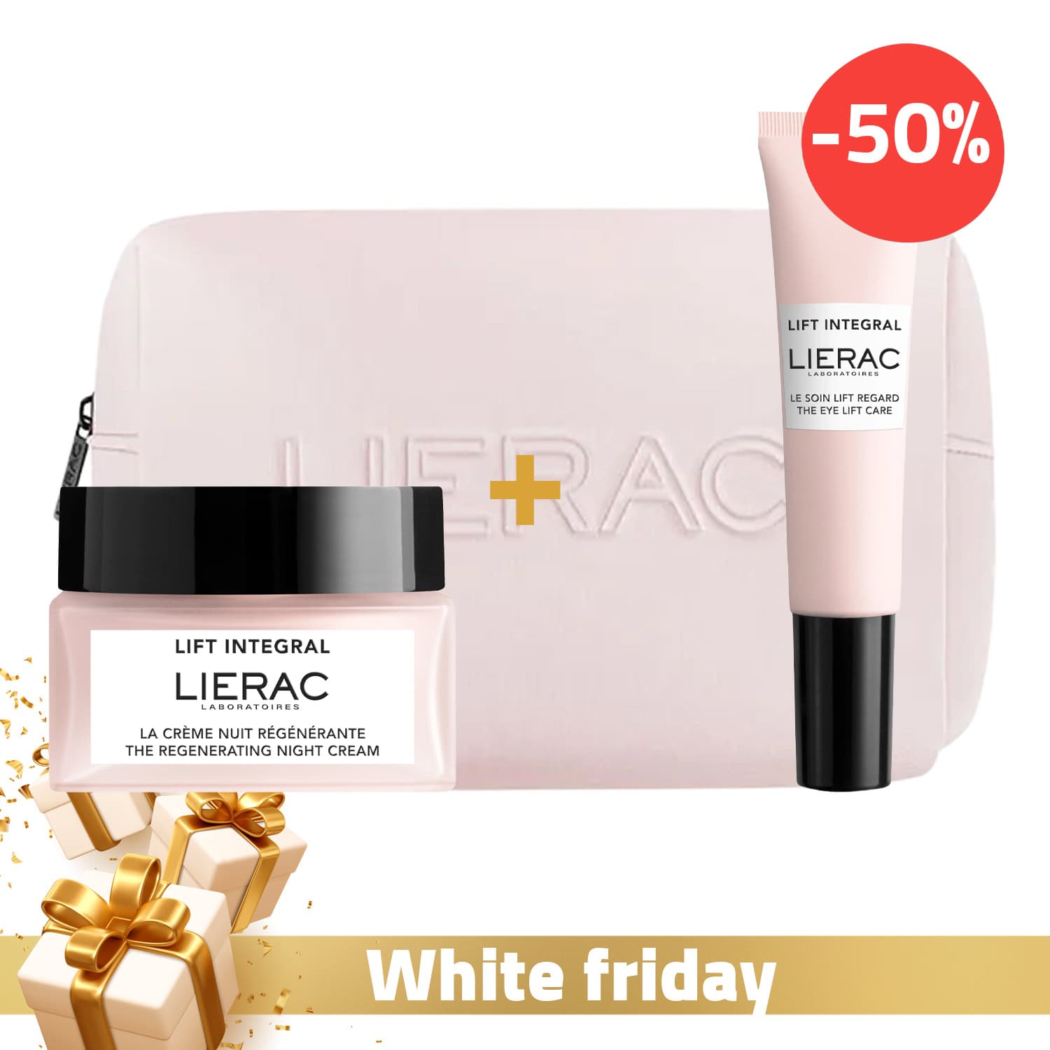 Lierac Trousse La Creme Nuit Regenerante 50ml + Le Soin Lift Regard 15ml (-50%)