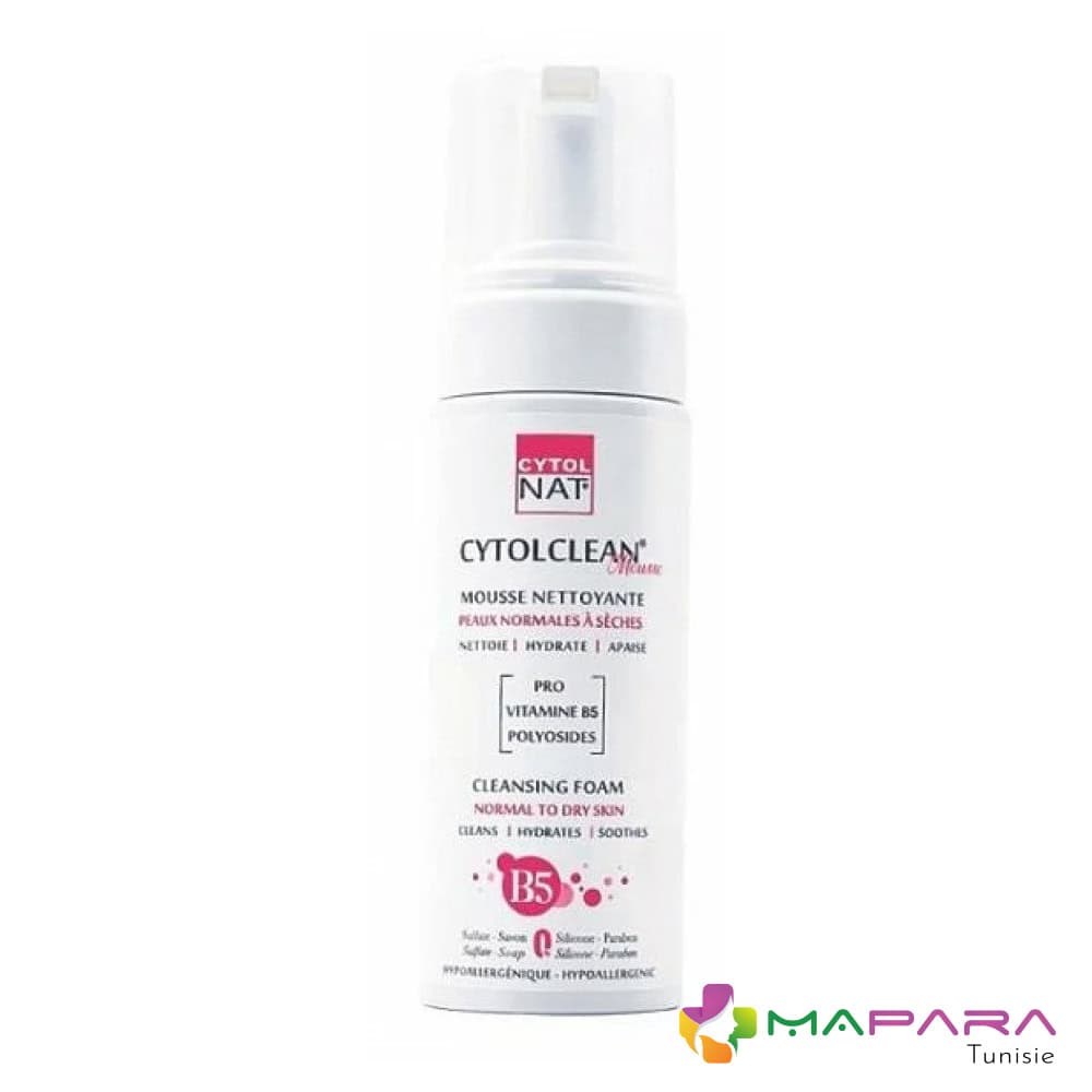 Cytol Cytolclean Mousse Nettoyante Peaux Normales A Seches 150ml