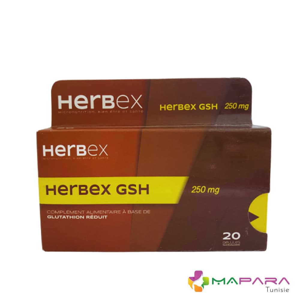 Herbex Gsh 250mg 20 Gelules