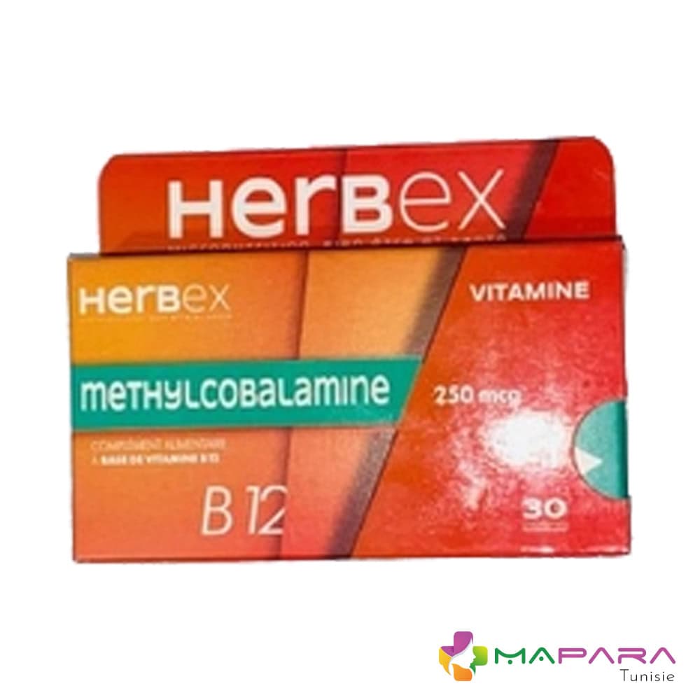 Herbex Methylcobalamine 250 Mcg 30 Comprimes