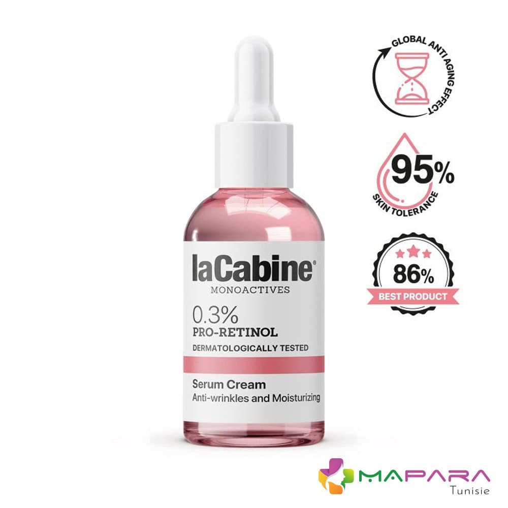 La Cabine Monoactives 0,3% Pro-retinol Serum Creme 30ml