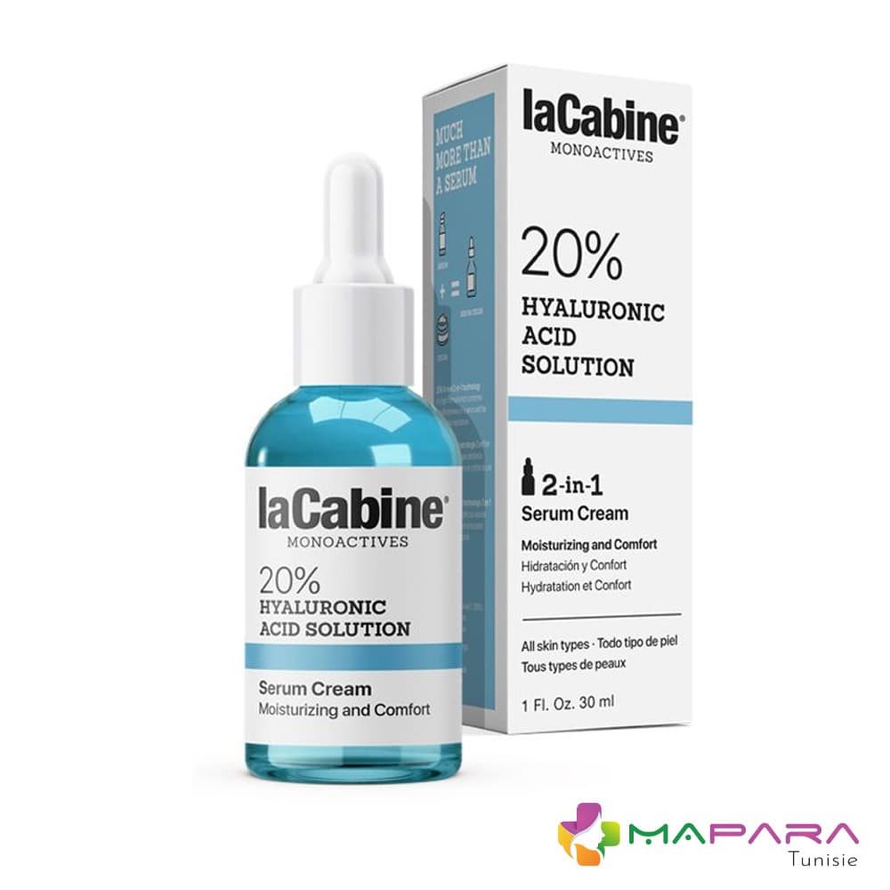 La Cabine Monoactives 20% Hyaluronic Acid Serum Creme 30ml