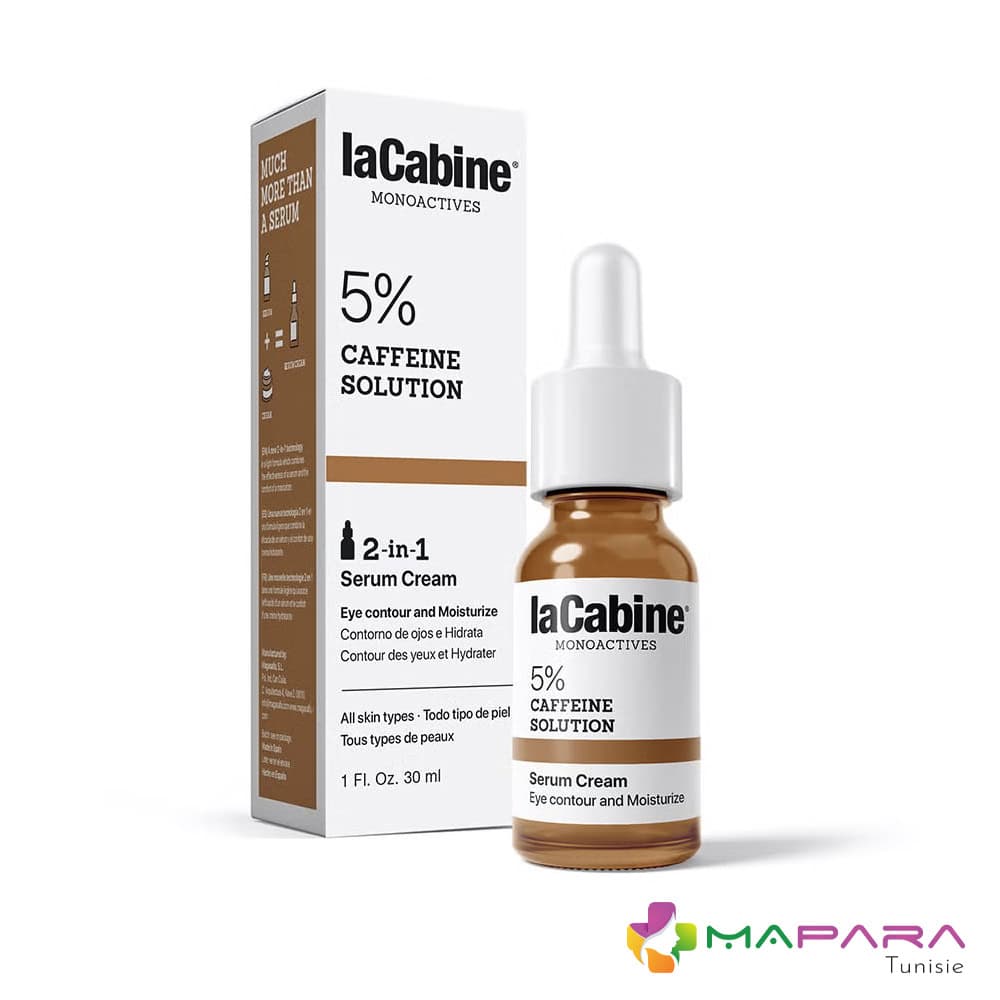 La Cabine Monoactives 5% Caffeine Solution Serum Creme 30ml