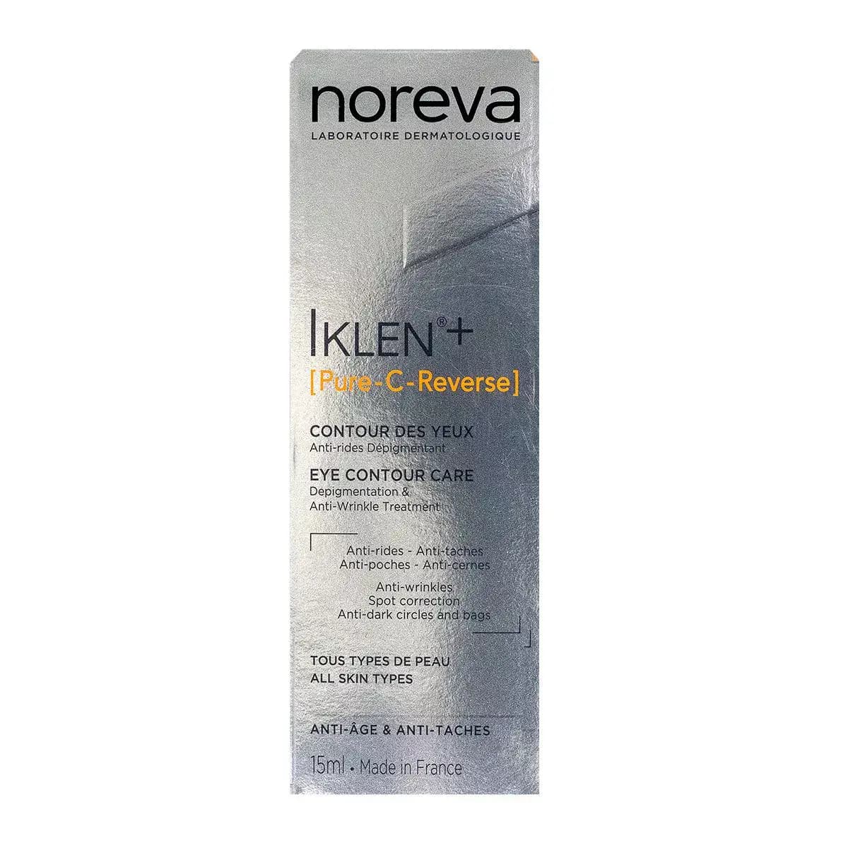Noreva Iklen+ Pure C Reverse Contour Des Yeux Anti-rides Depigmentant 15ml