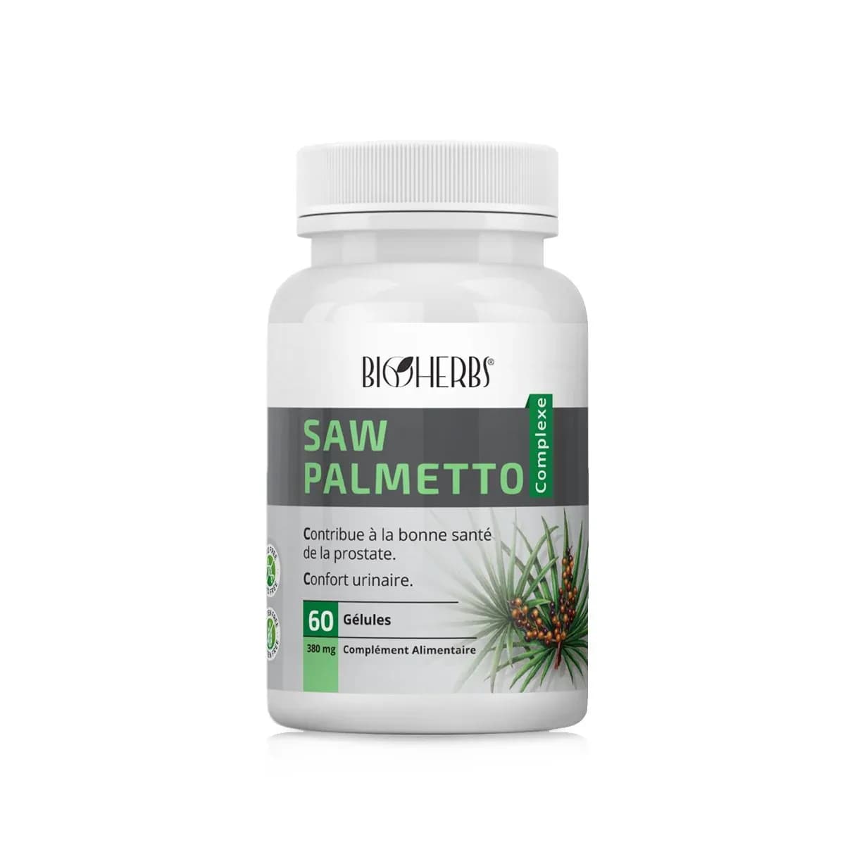 Bioherbs Saw Palmetto Complexe 60 Gelules