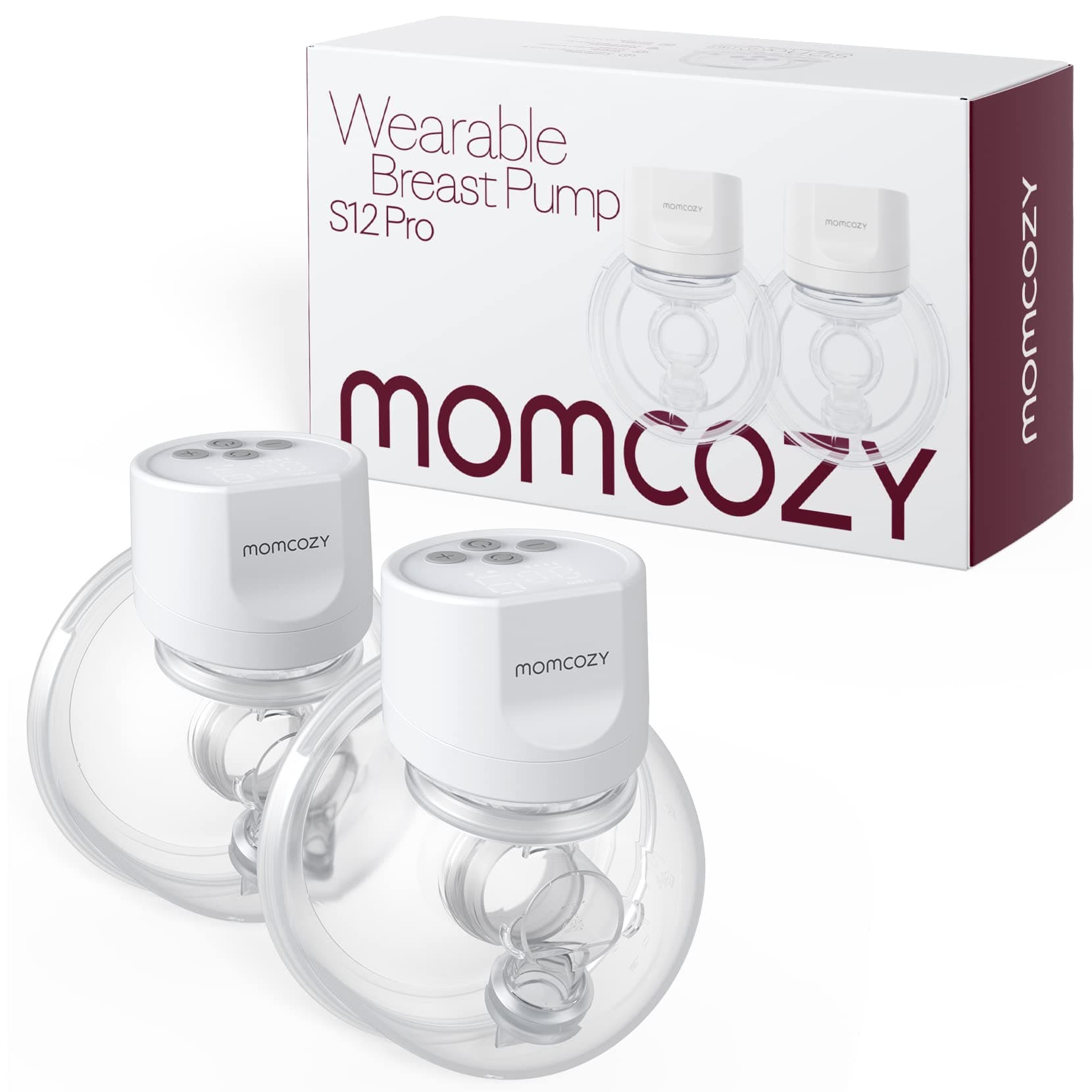 Momcozy S12 Pro Tire Lait Electrique Main Libre (lot De 2)