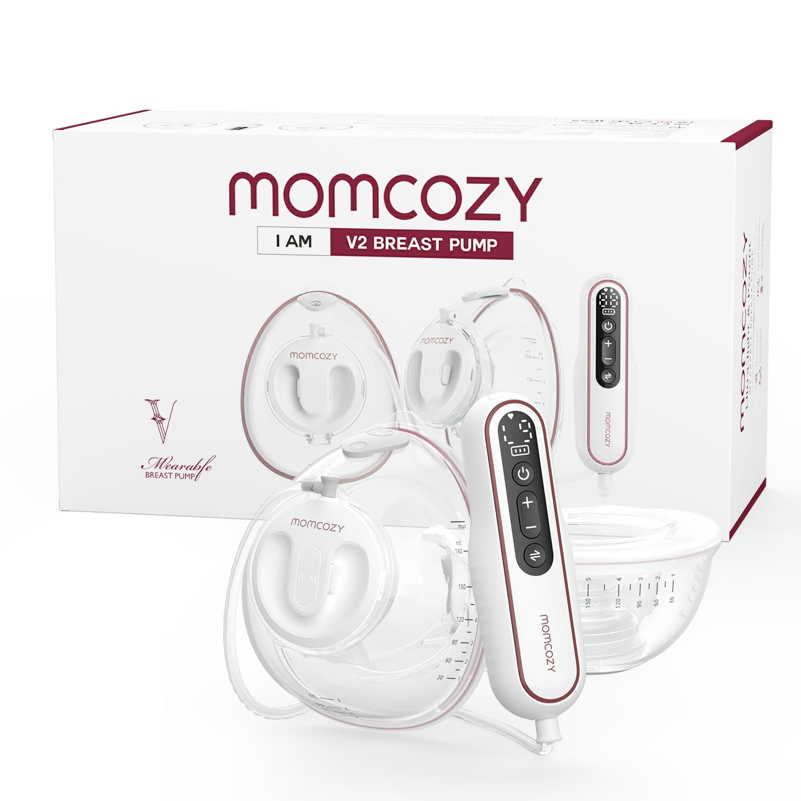 Momcozy V2 Tire-lait Mains Libres Ultra-leger Et Puissant