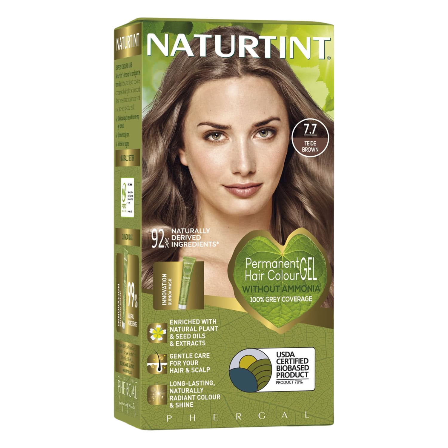 Naturtint Colorant Permanent En GEL 7.7 Marron Teide 170ml