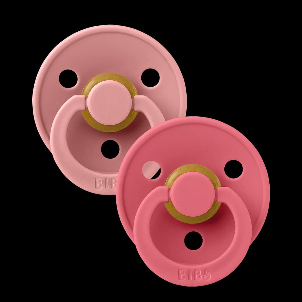 Bibs Colour 2 Sucettes Taille 2 Dusty Pink 6 A 18 Mois