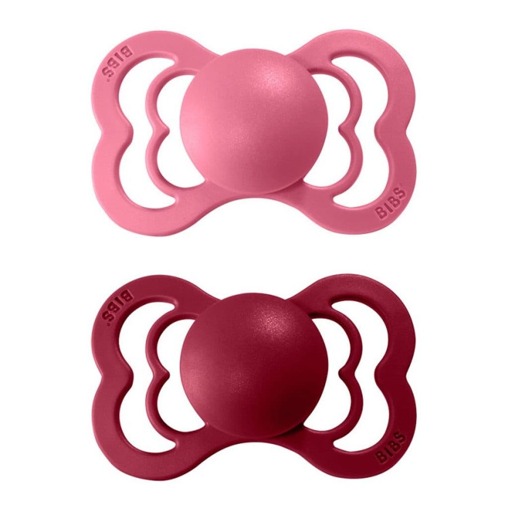 Bibs Supreme 2 Sucettes Taille 1 Coral Ruby 0 A 6 Mois