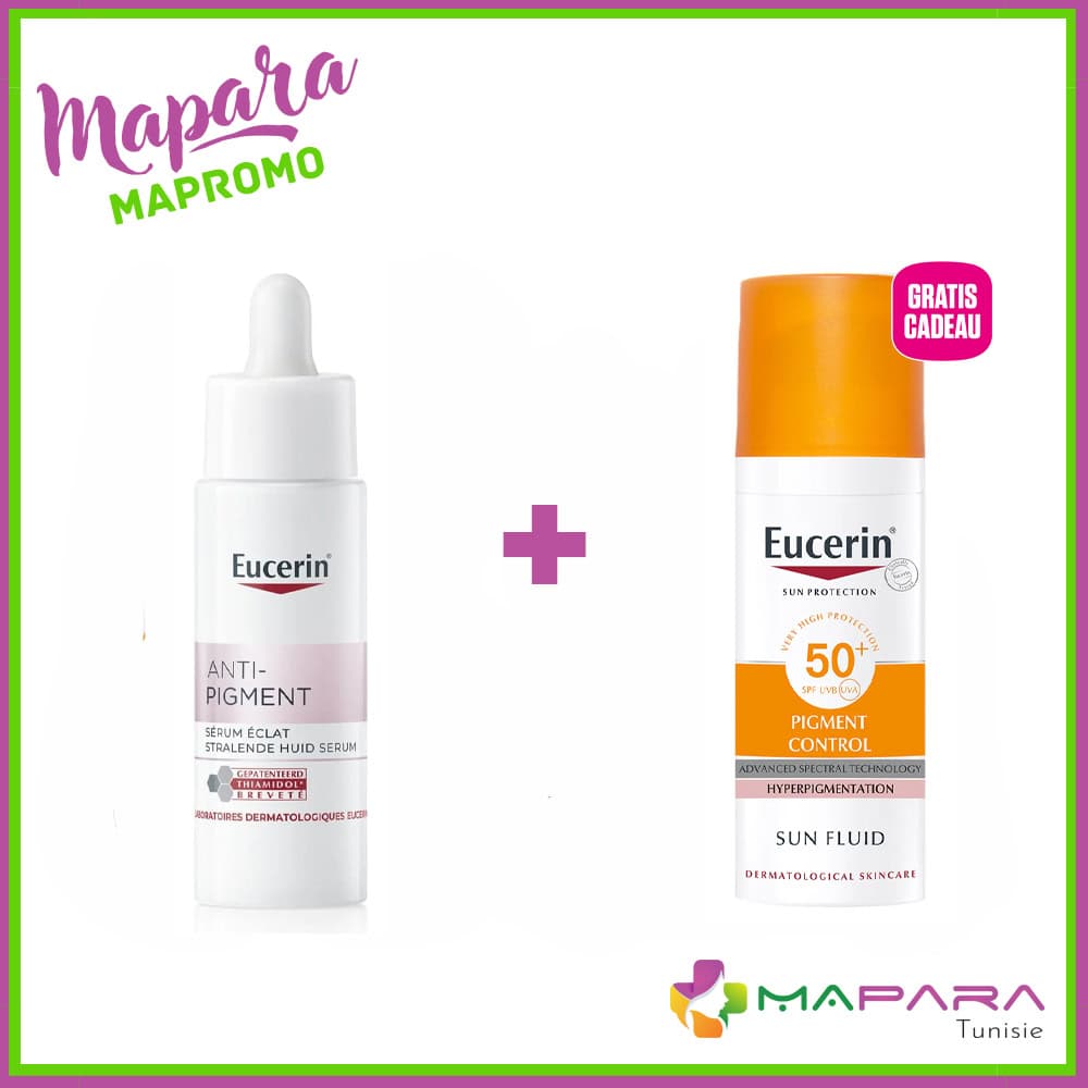 Eucerin Anti-pigment Serum Eclat-30ml Achete + Eucerin Ecran Anti Pigment Spf50+ 50ml Offert