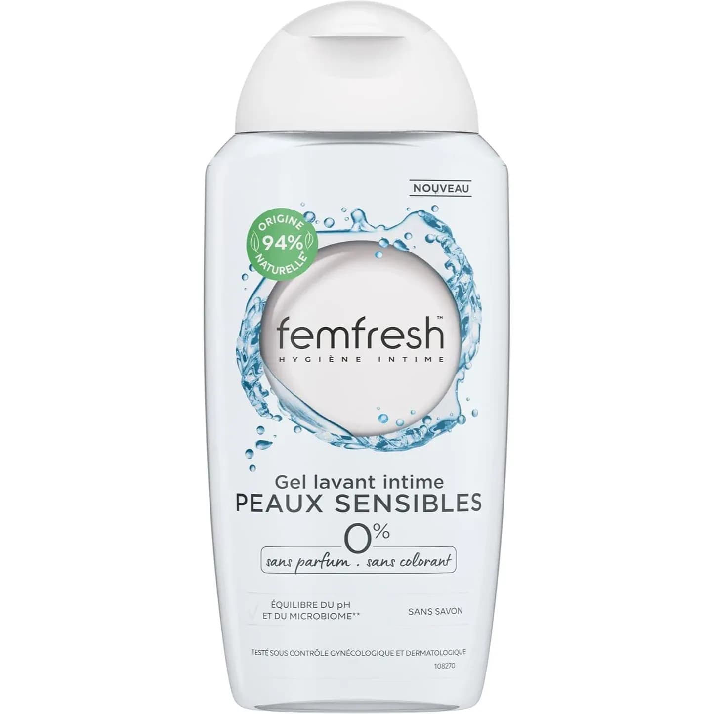 Femfresh GEL Lavant Intime Peaux Sensibles 250ml