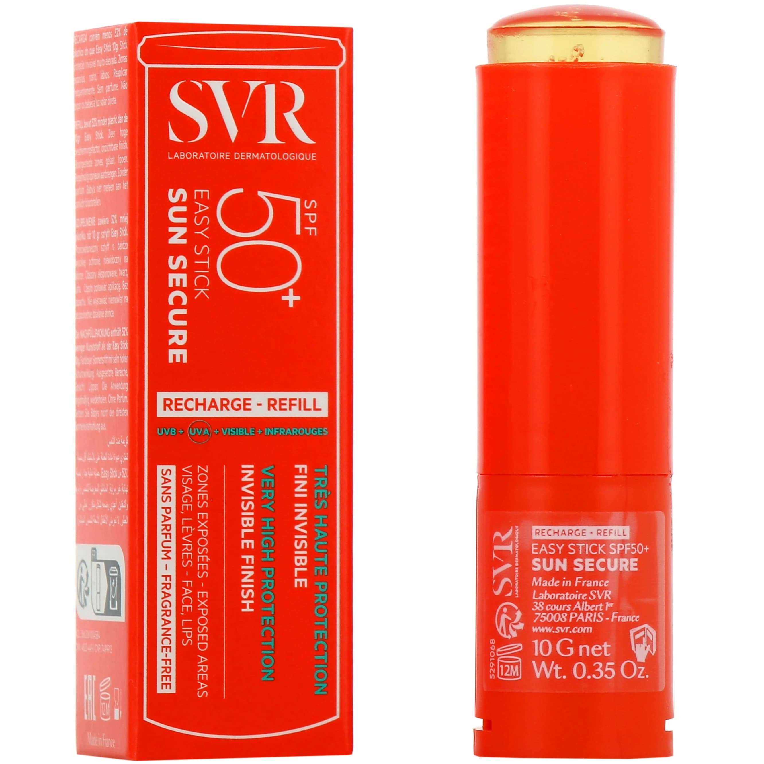 SVR Sun Secure Recharge Easy Stick Spf50+ 10g